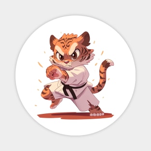 karate tiger Magnet